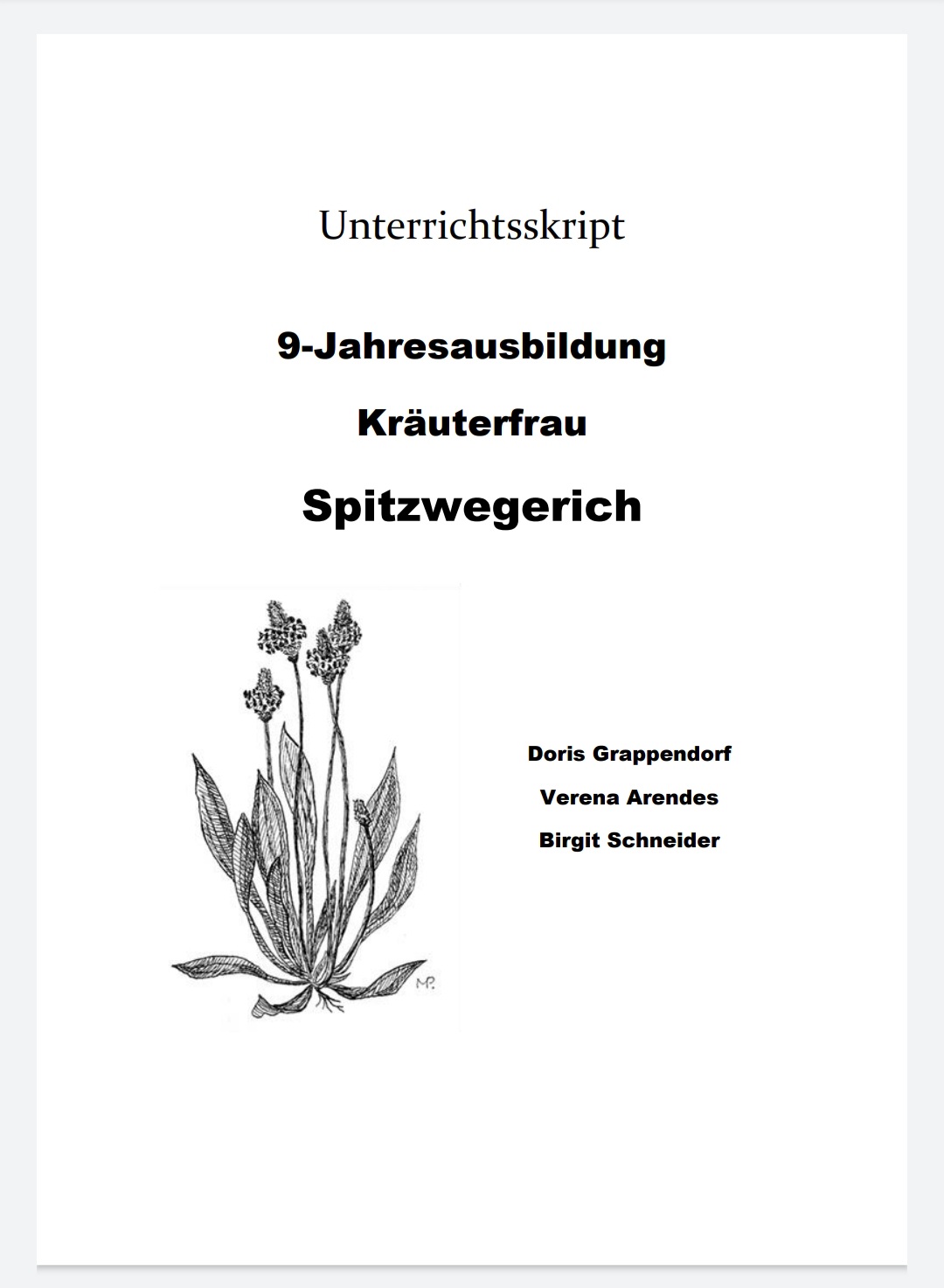 Spitzwegerich